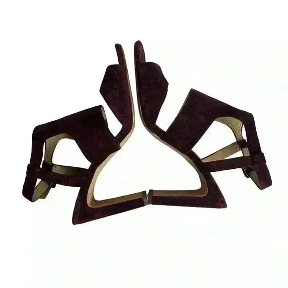 Enzo Angiolini Women's Trudy Sandal Purple Strappy Block Heels 8.5 - Picture 8 of 11